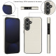 For Samsung Galaxy S24+ 5G Tri-fold Holder Leather Phone Case with Card Slot(White)