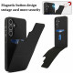 For Samsung Galaxy S24+ 5G Tri-fold Holder Leather Phone Case with Card Slot(Black)