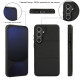 For Samsung Galaxy S24+ 5G Tri-fold Holder Leather Phone Case with Card Slot(Black)
