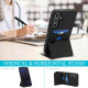 For Samsung Galaxy S24+ 5G Tri-fold Holder Leather Phone Case with Card Slot(Black)