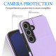 For Samsung Galaxy S24+ 5G Tri-fold Holder Leather Phone Case with Card Slot(Light Purple)