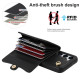 For Samsung Galaxy S24+ 5G RFID Card Slot Phone Case with Long Lanyard(Black)