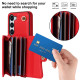 For Samsung Galaxy S24+ 5G RFID Card Slot Phone Case with Long Lanyard(Red)