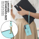 For Samsung Galaxy S24+ 5G RFID Card Slot Phone Case with Long Lanyard(Mint Green)