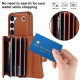 For Samsung Galaxy S24+ 5G RFID Card Slot Phone Case with Long Lanyard(Brown)