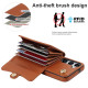 For Samsung Galaxy S24+ 5G RFID Card Slot Phone Case with Long Lanyard(Brown)