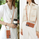 For Samsung Galaxy S24+ 5G RFID Card Slot Phone Case with Long Lanyard(Brown)