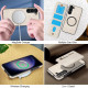 For Samsung Galaxy S23+ 5G Zipper Wallet Split MagSafe Leather Back Phone Case(White)