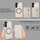 For Samsung Galaxy S23+ 5G Zipper Wallet Split MagSafe Leather Back Phone Case(White)