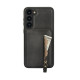 For Samsung Galaxy S23+ 5G Zipper Wallet Split MagSafe Leather Back Phone Case(Black)