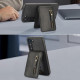 For Samsung Galaxy S23+ 5G Zipper Wallet Split MagSafe Leather Back Phone Case(Black)