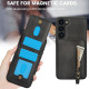 For Samsung Galaxy S23+ 5G Zipper Wallet Split MagSafe Leather Back Phone Case(Black)