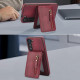 For Samsung Galaxy S23+ 5G Zipper Wallet Split MagSafe Leather Back Phone Case(Red)