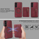 For Samsung Galaxy S23+ 5G Zipper Wallet Split MagSafe Leather Back Phone Case(Red)