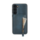 For Samsung Galaxy S23+ 5G Zipper Wallet Split MagSafe Leather Back Phone Case(Blue)