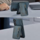 For Samsung Galaxy S23+ 5G Zipper Wallet Split MagSafe Leather Back Phone Case(Blue)