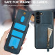 For Samsung Galaxy S23+ 5G Zipper Wallet Split MagSafe Leather Back Phone Case(Blue)