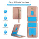 For Samsung Galaxy S23+ 5G Zipper Wallet Split MagSafe Leather Back Phone Case(Rose Gold)