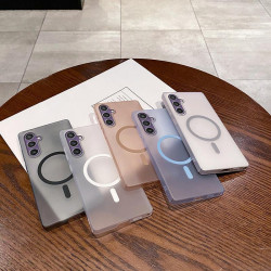For Samsung Galaxy S24+ 5G Ice Fog MagSafe PC Phone Case(Titanium Grey)