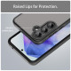 For Samsung Galaxy S24+ 5G Fan Dun Series TPU Hybrid PC Frosted Phone Case(Black)
