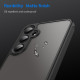 For Samsung Galaxy S24+ 5G Fan Dun Series TPU Hybrid PC Frosted Phone Case(Black)