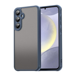 For Samsung Galaxy S24+ 5G Fan Dun Series TPU Hybrid PC Frosted Phone Case(Blue)