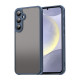 For Samsung Galaxy S24+ 5G Fan Dun Series TPU Hybrid PC Frosted Phone Case(Blue)