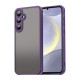 For Samsung Galaxy S24+ 5G Fan Dun Series TPU Hybrid PC Frosted Phone Case(Purple)