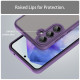 For Samsung Galaxy S24+ 5G Fan Dun Series TPU Hybrid PC Frosted Phone Case(Purple)