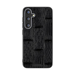 For Samsung Galaxy S24+ 5G ABEEL Beast Pattern 6D Micro-Embossed MagSafe Genuine Leather Phone Case(Black)