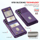 For Samsung Galaxy S24+ 5G 2-in-1 Magnetic Wallet MagSafe Leather Back Phone Case(Purple)