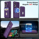 For Samsung Galaxy S24+ 5G 2-in-1 Magnetic Wallet MagSafe Leather Back Phone Case(Purple)