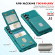 For Samsung Galaxy S24+ 5G 2-in-1 Magnetic Wallet MagSafe Leather Back Phone Case(Green)