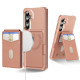 For Samsung Galaxy S24+ 5G 2-in-1 Magnetic Wallet MagSafe Leather Back Phone Case(Pink)
