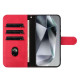 For Samsung Galaxy S24+ 5G Dual-Folded S-shape Leather Phone Case(Rose Red)