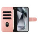 For Samsung Galaxy S24+ 5G Dual-Folded S-shape Leather Phone Case(Rose Gold)