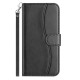 For Samsung Galaxy S24+ 5G Dual-Folded S-shape Leather Phone Case(Black)
