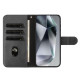 For Samsung Galaxy S24+ 5G Dual-Folded S-shape Leather Phone Case(Black)