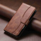 For Samsung Galaxy S24+ 5G Dual-Folded S-shape Leather Phone Case(Coffee)