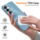 For Samsung Galaxy S24+ 5G Glossy TPU Shockproof MagSafe Phone Case with Lanyard(Blue)