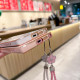 For Samsung Galaxy S24+ 5G Pupil Side Heart MagSafe Electroplating Phone Case with Lanyard(Far Peak Blue)