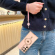 For Samsung Galaxy S24+ 5G Pupil Side Heart MagSafe Electroplating Phone Case with Lanyard(Far Peak Blue)