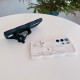 For Samsung Galaxy S24+ 5G Wristband Leather Love Holder Card Bag Phone Case(Black)
