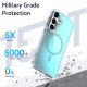 For Samsung Galaxy S24+ 5G Plating Gradient Discolor MagSafe Phone Case with Holder(Black)