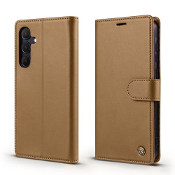 For Samsung Galaxy S24+ 5G Forwenw F6 Series RFID Leather Phone Case(Brown)