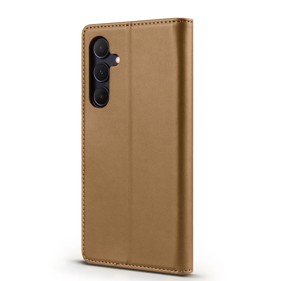 For Samsung Galaxy S24+ 5G Forwenw F6 Series RFID Leather Phone Case(Brown)