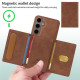For Samsung Galaxy S24+ 5G BETOPNICE Horizontal Flip Detachable MagSafe Wallet Phone Case(Brown)