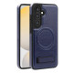 For Samsung Galaxy S24+ 5G Multi-function Holder MagSafe PU Phone Case(Royal Blue)