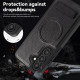 For Samsung Galaxy S24+ 5G Multi-function Holder MagSafe PU Phone Case(Black)