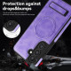For Samsung Galaxy S24+ 5G Multi-function Holder MagSafe PU Phone Case(Light Purple)